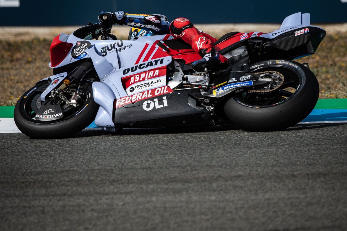 Alex Marquez saat berlaga pada MotoGP Spanyol 2023 di Sirkuit Jerez