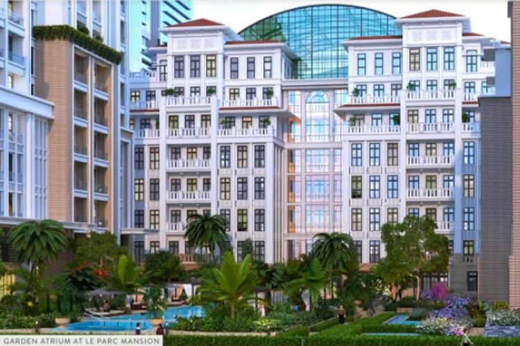 Kompleks Apartemen Le Parc di Kawasan Thamrin Nine