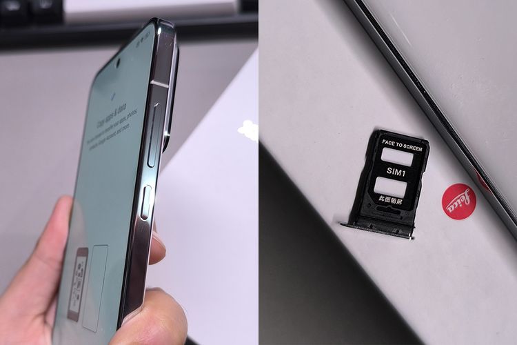 Bagian frame Xiaomi 14 berbentuk flat dan terbuat aluminium yang mudah ternoda sidik jari. Di sisi kanan terdapat dua tombol pengatur volume dan tombol daya. Laci SIM mampu memuat dua buah kartu nano SIM dalam posisi saling membelakangi, tapi tidak ada tempat untuk kartu memori micro SD. 
