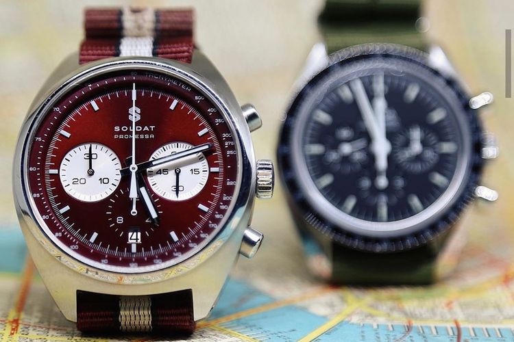 Soldat Red Comet chronograph.