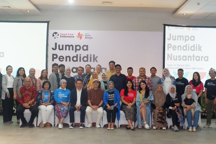 Teach First Indonesia mengadakan acara Jumpa Pendidik Nusantara di Ruang Media Gedung Indonesia Arena, pada Sabtu (21/10/2023).