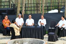 Presiden Jokowi Sarapan bersama Erick Thohir dan Ridwan Kamil di IKN