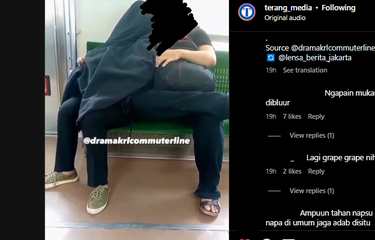 Sejoli yang Berbuat Asusila di KRL Mengaku Pasangan Suami-Istri