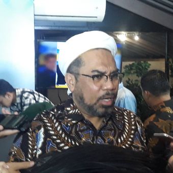 Tenaga Ahli Kantor Staf Kepresidenan (KSP) Ali Mochtar Ngabalin usai sebuah diskusi di kawasan Gondangdia, Jakarta Pusat, Minggu (9/2/2020).
