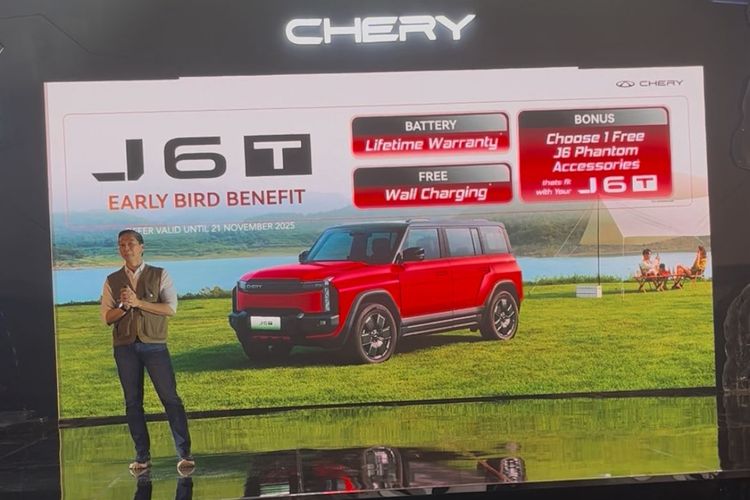 Konsumen yang memesan Chery J6T lebih awal akan mendapatkan sejumlah penawaran spesial.