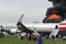 American Airlines Terbakar Sesaat Jelang Lepas Landas, 20 Orang Terluka