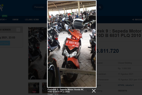 Lelang 3 Unit Honda Vario, Limit Mulai Rp 3 Jutaan