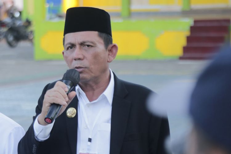 Gubernur Kepri, Ansar Ahmad mendampingi Wakil Presiden RI, Ma'ruf Amin di Pulau Penyengat, Kota Tanjungpinang.