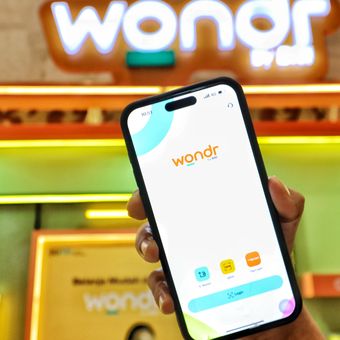 Ilustrasi aplikasi Wondr by BNI