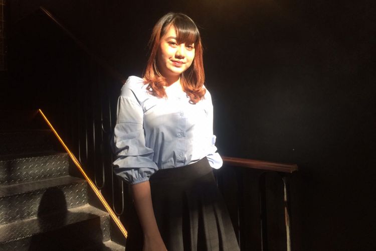 Ghea Indrawari saat jumpa pers Ari Lasso Live In Concert Mengejar Matahari di kawasan Pondok Indah, Jakarta Selatan, Selasa (25/9/2018).