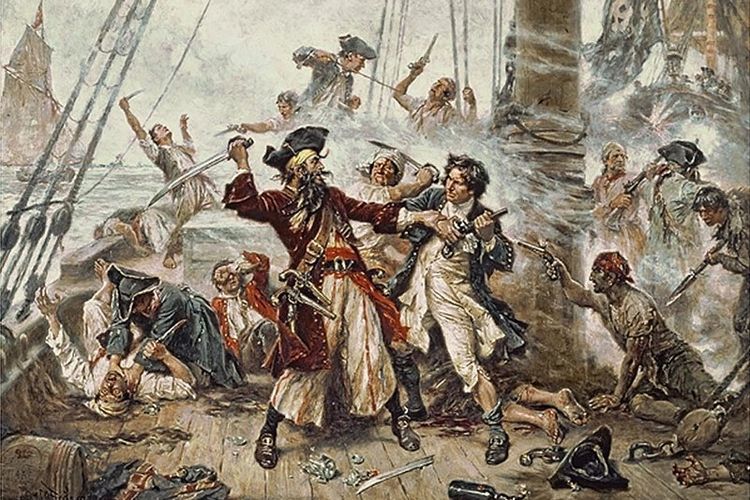 Penyergapan dan upaya pembunuhan bajak laut Blackbeard oleh Angkatan Laut Kerajaan