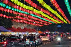 Lampion Imlek di Solo Tetap Menyala Usai 10 Februari 2024, Tanpa Bazar dan Perahu Wisata