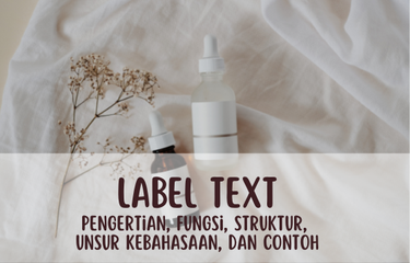 Ilustrasi label text