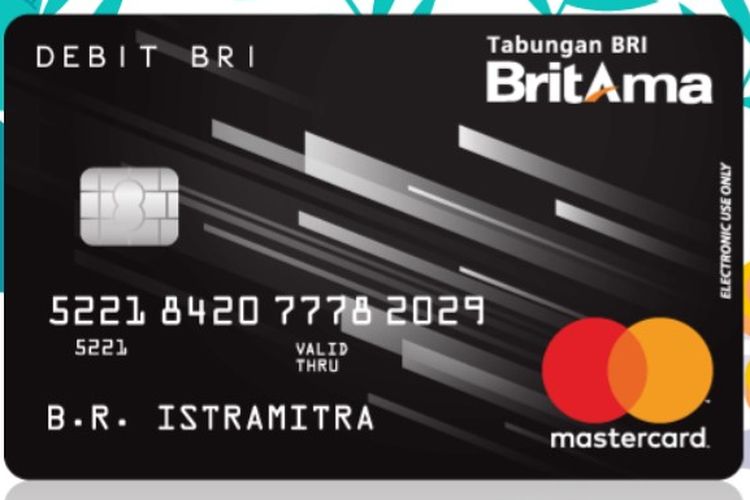 Jenis kartu ATM BRI Britama atau kartu debit BRI atau jenis ATM BRI.