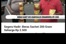 Beras Saset 200 Gram Seharga Rp 2.500 Disebut Segera Hadir di Pasaran, Ini Kata Bulog