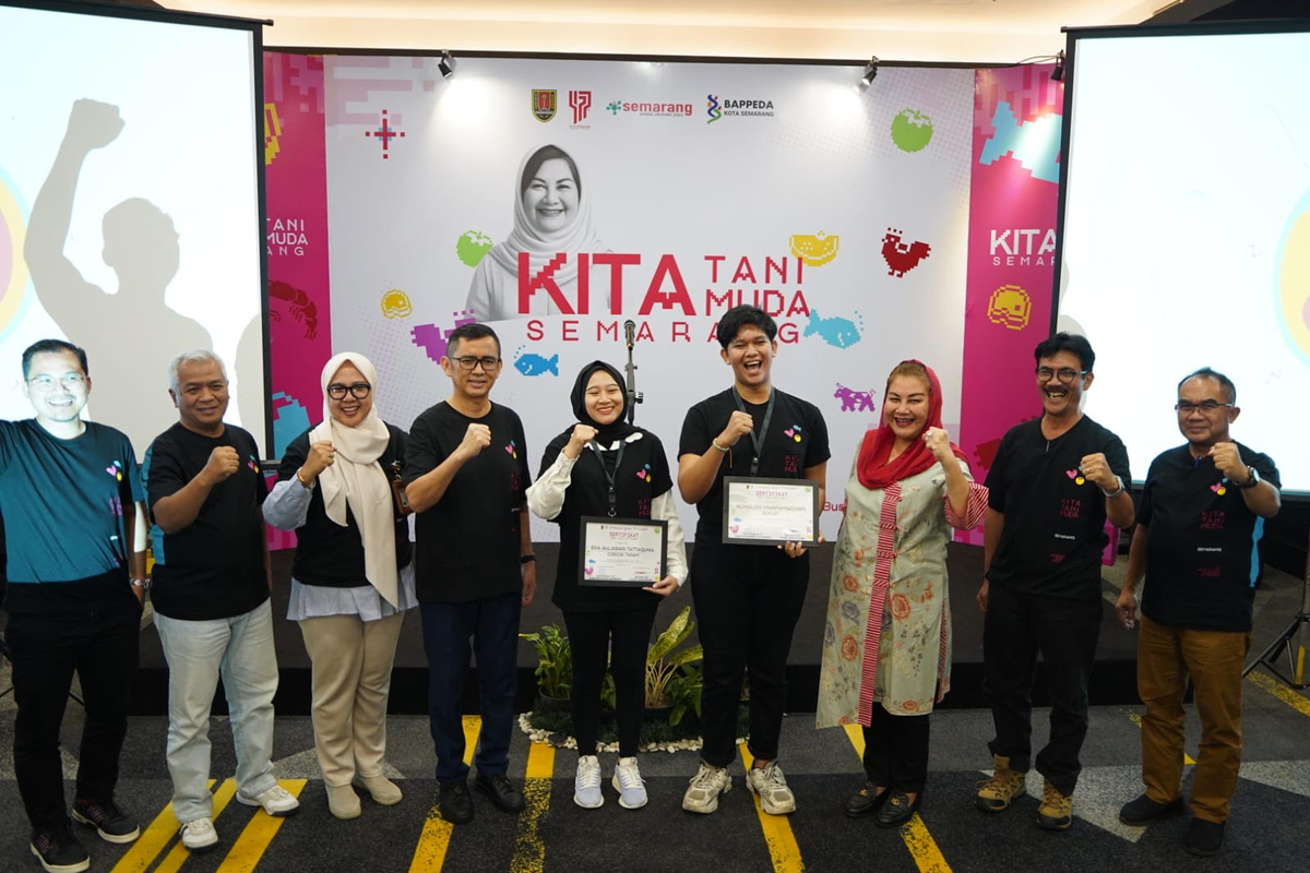 Wali Kota Semarang Hevearita Gunaryanti Rahayu menghadiri Acara Offline Session Kita Tani Muda Tahun 2024 di Rooms Inc Hotel Semarang, Jumat (8/3/2024).