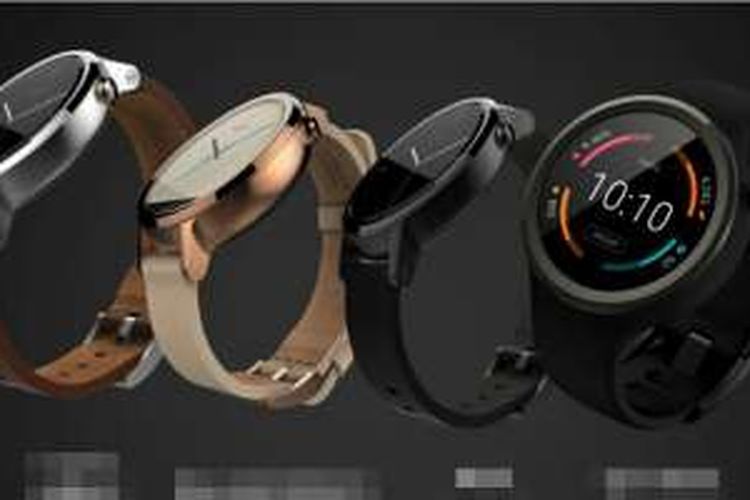 Jam tangan pintar Motorola Moto 360 yang dijual di Indonesia.