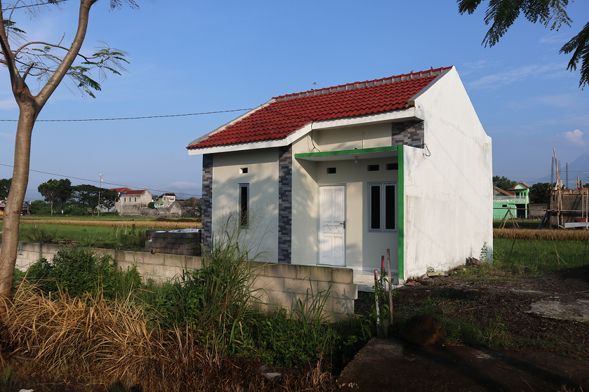 Ilustrasi rumah sederhana.