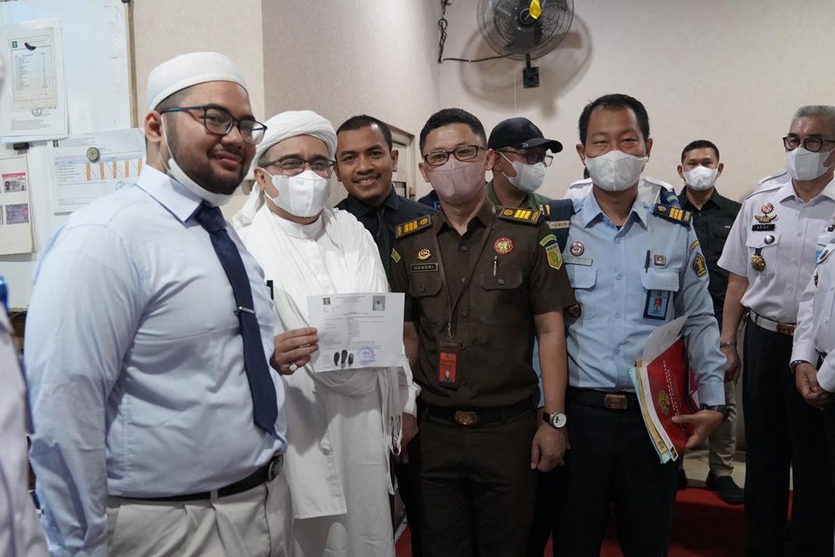 Mantan pentolan FPI Rizieq Shihab dijadwalkan bebas bersyarat pada hari ini, Rabu (20/7/2022). Sumber foto: DItjen Pas, Kemenkumham.