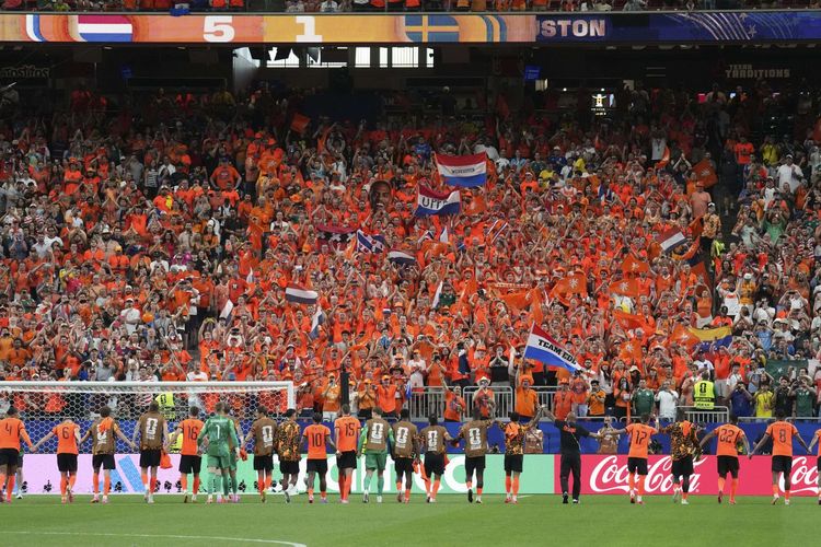 Belanda Pecahkan Rekor Brasil di Piala Dunia Usai Bantai Swedia