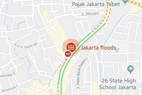 Cara Cek Penutupan Jalan karena Banjir di Jakarta lewat Google Maps