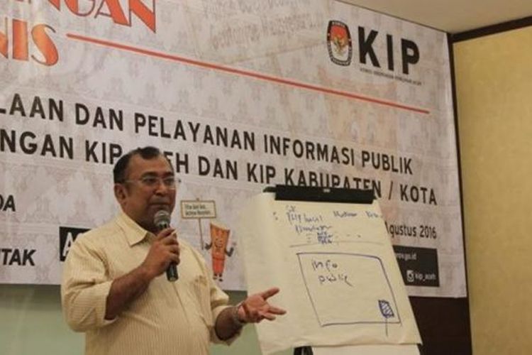 Ketua Komisi Independen Pemilihan (KIP) Aceh Ridwan Hadi