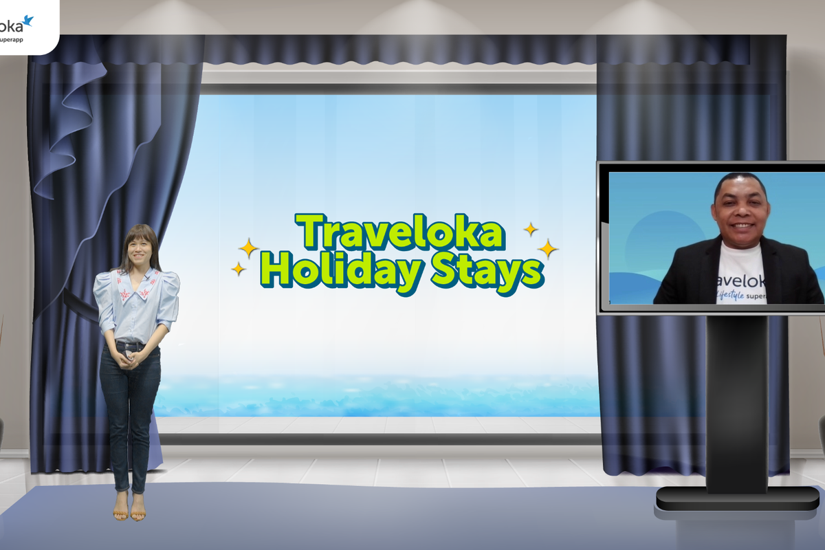 Peluncuran produk Traveloka Holiday Stays oleh aplikasi Traveloka, memudahkan pengguna memilih akomodasi penginapan selama pandemi, Senin (22/11/2021).