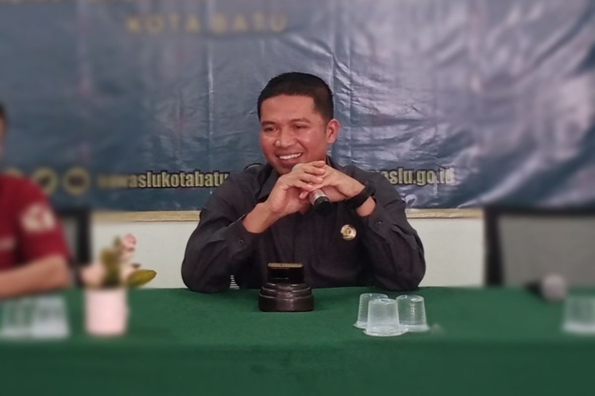 Koordinator Divisi Penanganan Pelanggaran dan Penyelesaian Sengketa Bawaslu Kota Batu, Mardiono.