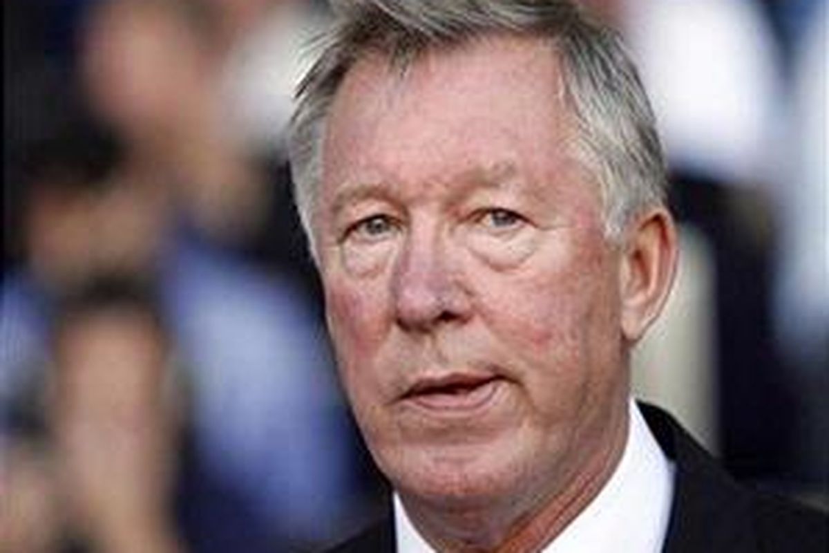 Pelatih Manchester United, Alex Ferguson.