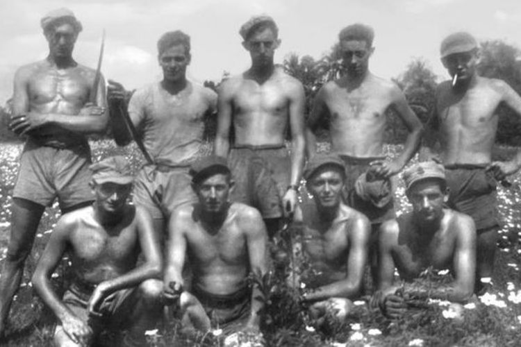 Foto pasukan Westerling yang diambil pada Januari tahun 1947.