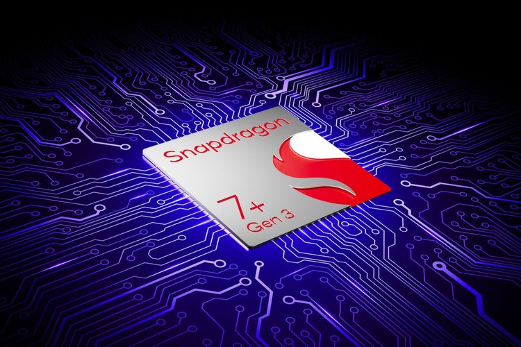 Ilustrasi chipset Qualcomm  Snapdragon 7 Plus Gen 3.