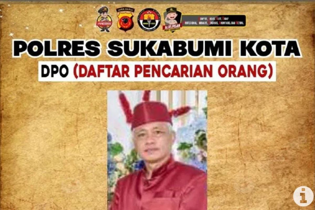 Polisi menyebarkan foto dan identitas pelaku pennganiayaan perias di Sukabumi, Jawa Barat. 