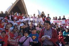300 WNI di Australia Gelar Deklarasi Dukung Jokowi di Sydney Opera House