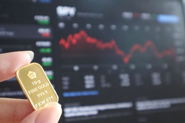 Ilustrasi investasi emas.