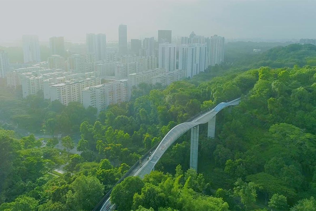 Pemandangan Mount Faber Park.