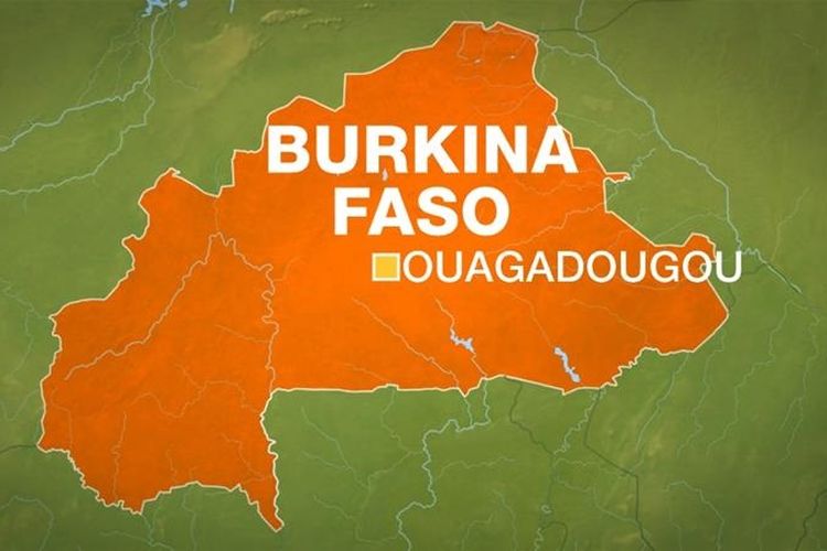 Peta Burkina Faso, negara miskin di Afrika Barat. 