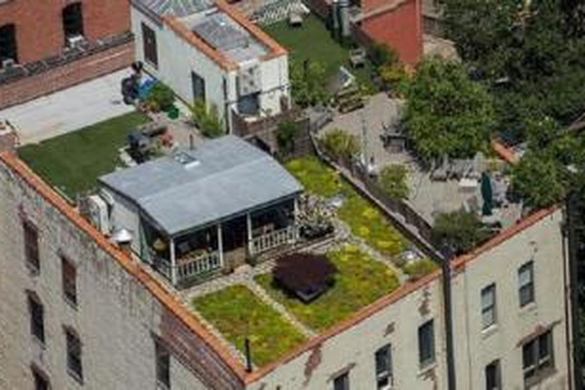 Rumah pedesaan ini terletak di West Village, Manhattan. 