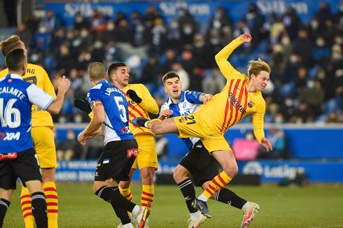 Hasil Alaves Vs Barcelona: Tuah Luuk de Jong Berlanjut, Blaugrana Menang 1-0