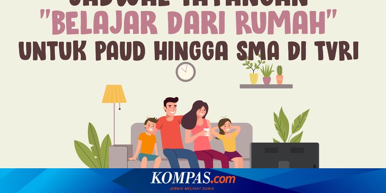 Infografik Jadwal Tayangan Belajar Dari Rumah Untuk Paud Hingga Sma Di Tvri