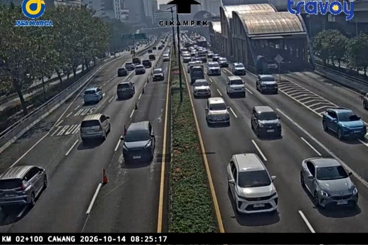 Lalu Lintas Tol Jakarta Pagi Ini, Cawang-Kuningan Padat, Cek Titik Kemacetannya