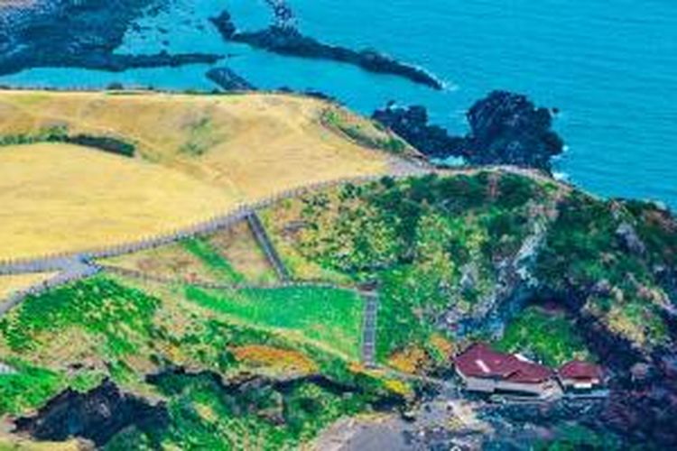 Pulau Jeju di Korea Selatan.