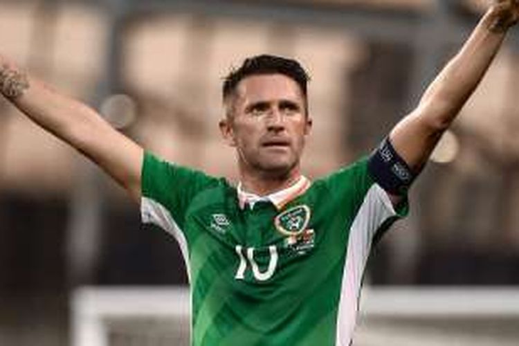 Robbie Keane tampil pada laga pamungkasnya bersama Republik Irlandia di Stadion Aviva, Dublin, pada Rabu (31/8/2016) atau Kamis dini hari WIB.