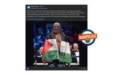 INFOGRAFIK: Foto Mike Tyson Mengenakan Bendera Palestina adalah Manipulasi AI