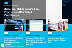 [POPULER TREN] Ramai soal Mobile Banking BCA Error | 10 Daerah Paling Tidak Bahagia