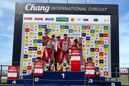 Bendera Merah Putih Berkibar di Thailand Usai Tim Honda Borong Podium