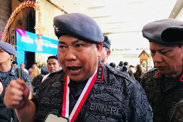 Kepala Badan Narkotika Nasional Komjen  Petrus Reinhard Golose di Badung, Bali. Kompas.com/ Yohanes Valdi Seriang Ginta