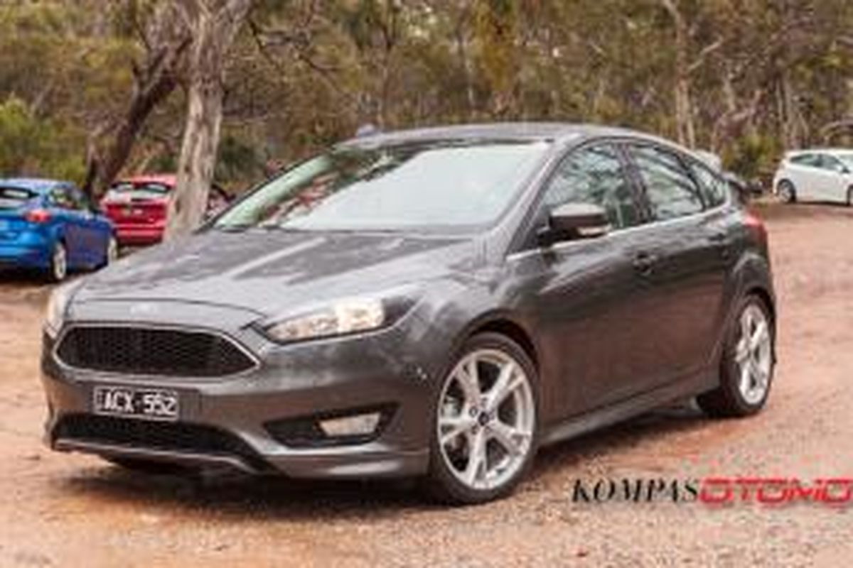 Ford Focus terbaru sat dites di Adelaide Hills, South Australia.