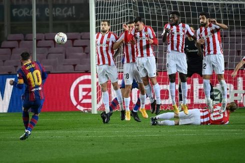 Barcelona Vs Bilbao, Freekick Messi Antar Barca Unggul di Babak I