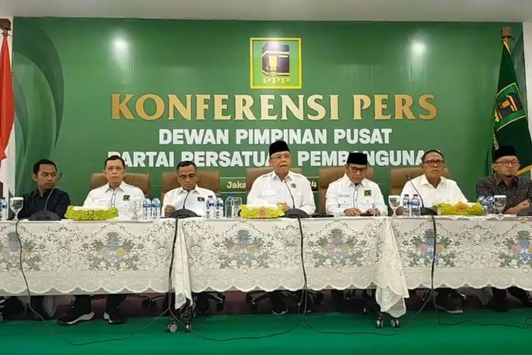 Plt Ketua Umum (Ketum) PPP Muhamad Mardiono di Kantor DPP PPP, Jakarta, Rabu (22/5/2024). 