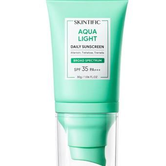 Skintific Aqua Light Daily Sunscreen SPF 35, rekomendasi sunscreen kulit berminyak